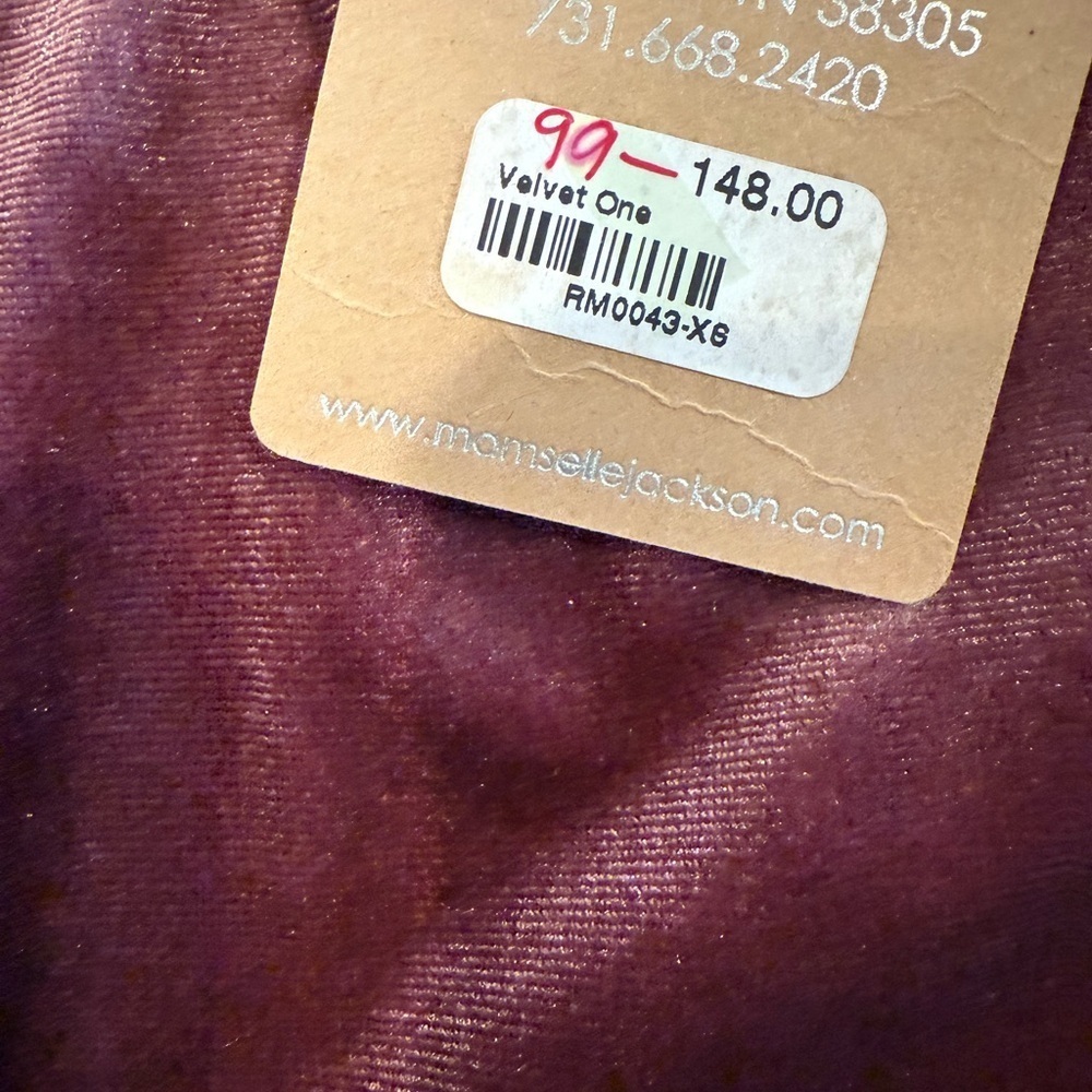Rebecca Minkoff Minka Velvet One-Shoulder Top Mauve Pink XS Balloon Sleeve NWT - Picture 5 of 8